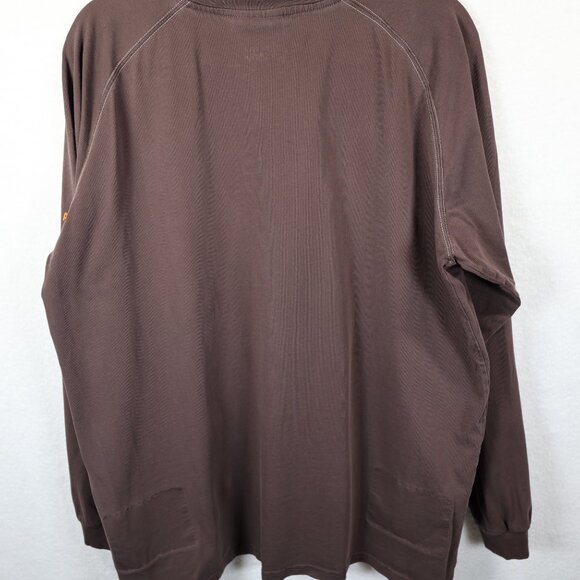 Ariat FR Flame Resistant HRC2/CAT2 2112 Work Wear Henley Brown Shirt XL - Picture 5 of 13